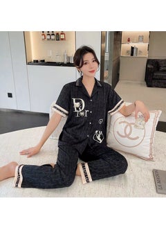 2023 Silk-Like Couple Pajama SetDIR love rabbit couple short long female DIR love rabbit couple short long female