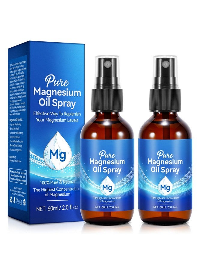 Generic Pure Magnesium Oil Spray, Organic Natural Magnesium Oil Spray for Feet, Body, Skin, Topical Products (2 Pack) - Image 1
