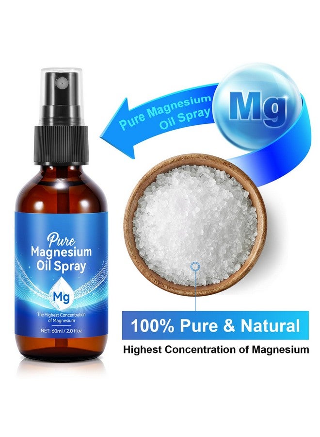 Generic Pure Magnesium Oil Spray, Organic Natural Magnesium Oil Spray for Feet, Body, Skin, Topical Products (2 Pack) - Image 2