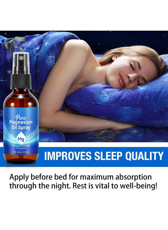 Generic Pure Magnesium Oil Spray, Organic Natural Magnesium Oil Spray for Feet, Body, Skin, Topical Products (2 Pack) - Image 3
