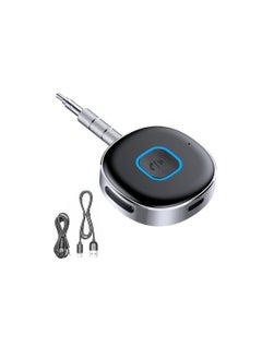 Lezonic Bluetooth Aux Receiver for Car, Portable 3.5mm Aux Bluetooth Car Adapter, Bluetooth 5.0 Wireless Audio Receiver for Car Stereo/Home Stereo/Wired Headphones/Speaker, 16H Battery Life  - Image 1