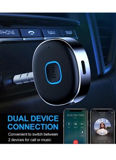 Lezonic Bluetooth Aux Receiver for Car, Portable 3.5mm Aux Bluetooth Car Adapter, Bluetooth 5.0 Wireless Audio Receiver for Car Stereo/Home Stereo/Wired Headphones/Speaker, 16H Battery Life  - Image 5