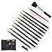 HaiFafafaing 14 Pcs Scratch Art Tools Scratching Drawing Tool Set Including Tools Bag Scratch Coloring Pens Plastic Pens Wooden Stylus Clean Brush for Adults Painting Paper - Image 2