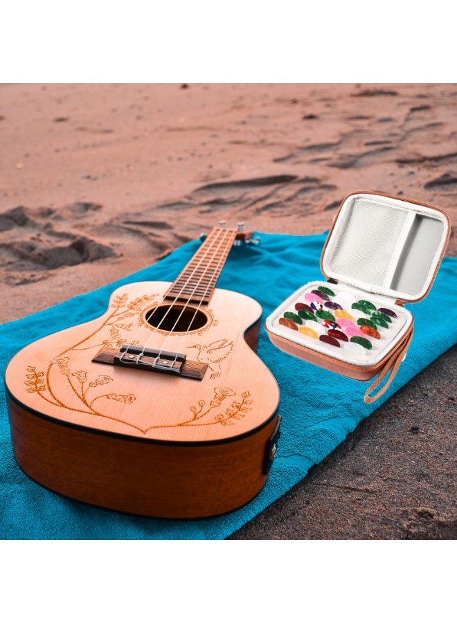 Guitar Pick Holder Case Compatible All Size Picks Storage Pouch Box-Bag for Fender, ChromaCast Guitar Accessory Storage Pouch - Image 3