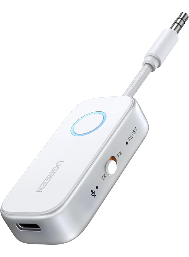 Ugreen Bluetooth Transmitter Receiver 5.4 For Airplane, Car Bluetooth Adapter For Airpods 3.5Mm Aux Dongle For Headphones Earbuds For Car Music Stereo, Aircraft, Tv, Gym Equipment - Image 1