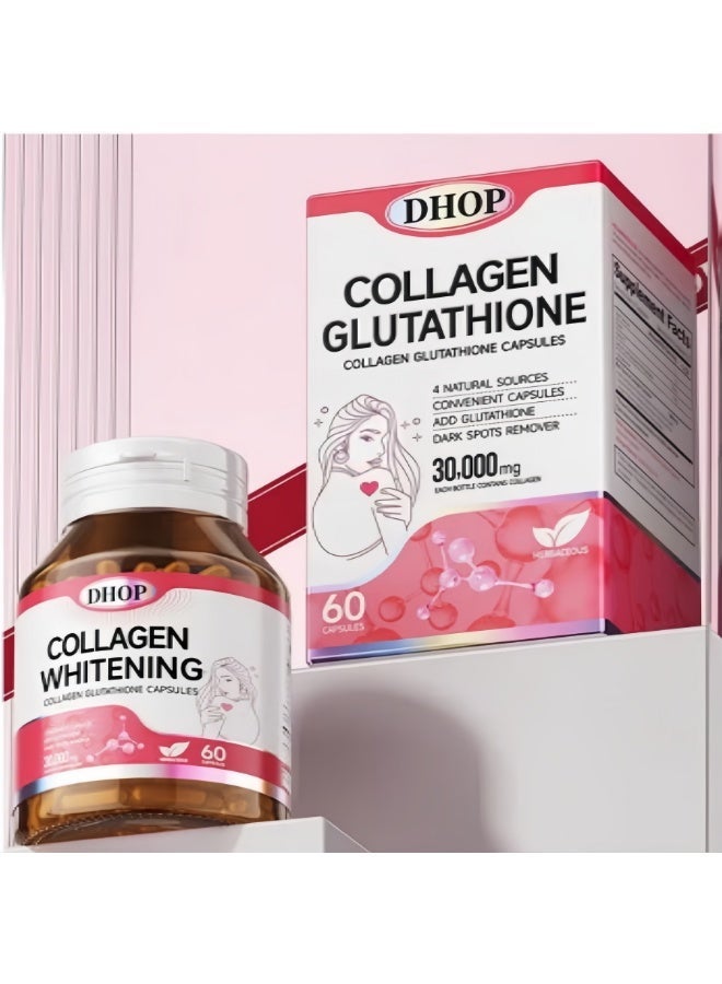 DHOP Collagen Glutathione Capsules - 30,000mg Whitening & Skin Support (60 Capsules) - Image 5