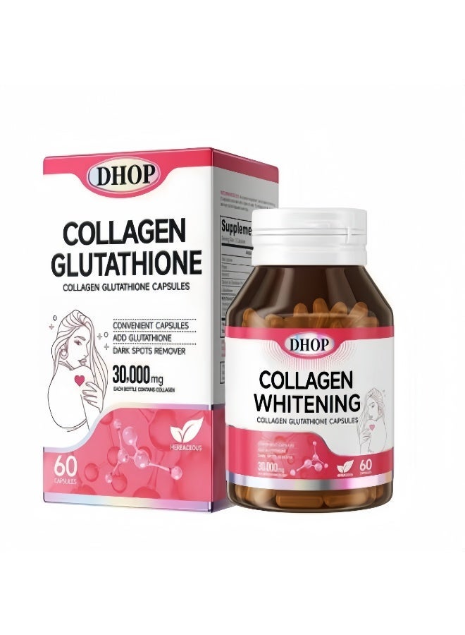 DHOP Collagen Glutathione Capsules - 30,000mg Whitening & Skin Support (60 Capsules) - Image 2