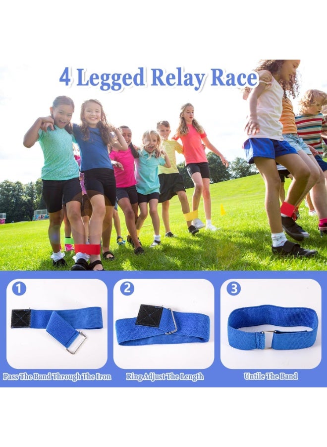 Soofam 53pcs Outdoor Carnival Games Set,Kangaroo Sack Race,Balance Spoon,Leg Tie Bands,Bean Bags, Ring Toss,Obstacle Course & Medals for Kids,Family,Backyard, Birthday Parties - Image 4