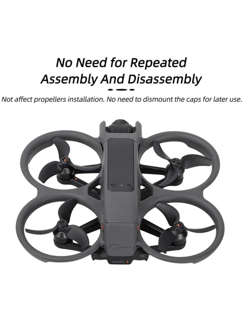 Motor Cover Cap for DJI Avata 2 Drone Aluminum Alloy Protection Guard Dustproof Engine Protector Anti Scratch Accessories Black Upgrade Part Replacement  - Image 2