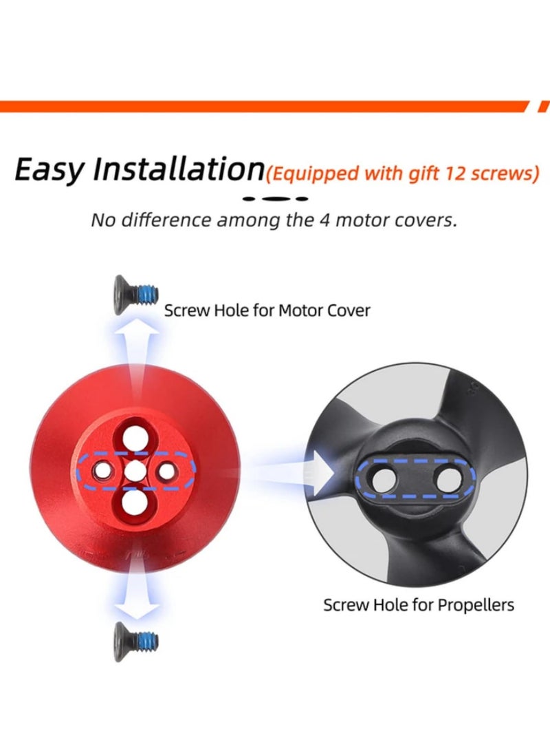 Motor Cover Cap for DJI Avata 2 Drone Aluminum Alloy Protection Guard Dustproof Engine Protector Anti Scratch Accessories Black Upgrade Part Replacement  - Image 4