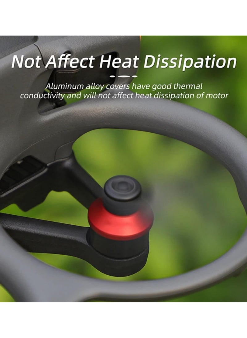 Motor Cover Cap for DJI Avata 2 Drone Aluminum Alloy Protection Guard Dustproof Engine Protector Anti Scratch Accessories Black Upgrade Part Replacement  - Image 5