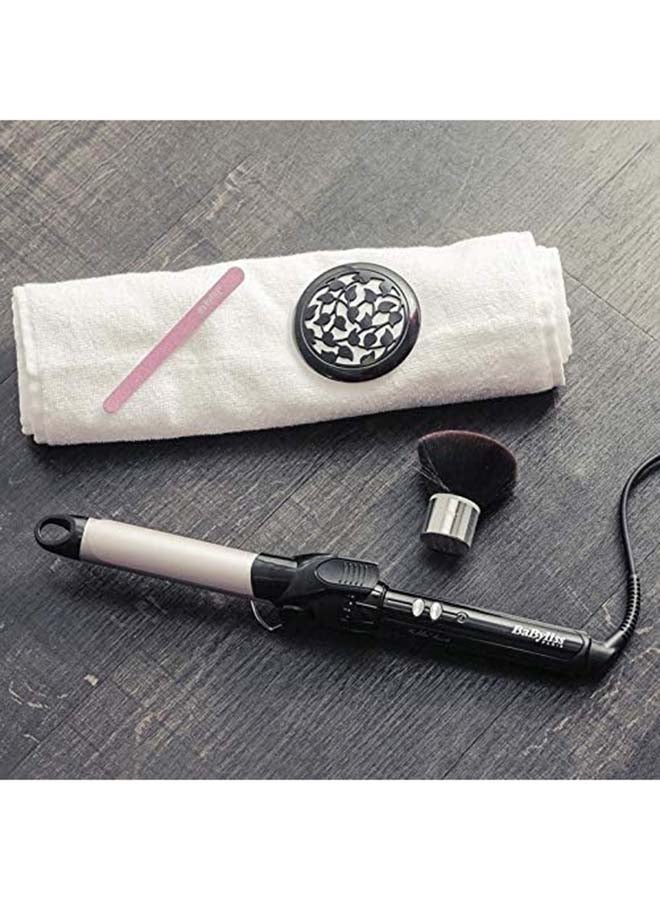 بيبي ليس Hair Curler, 25MM Barrel for Silky Curls, 10 Temperature Settings (150-180°C), Ultra smooth touch, Ceramic, C325SDE , black 25mm - Image 3