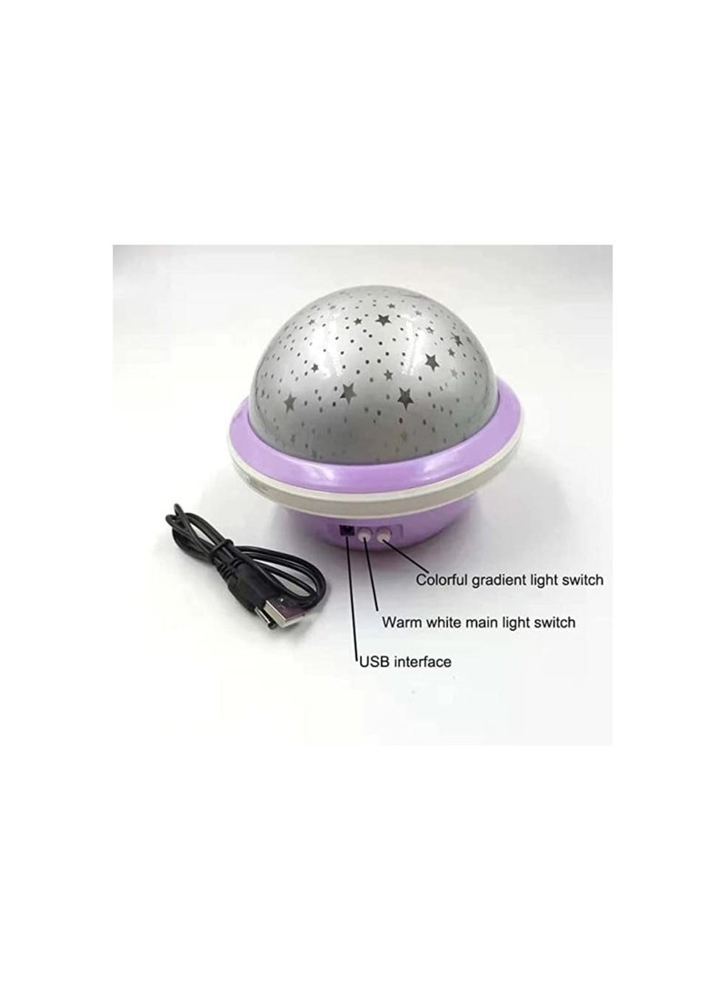 سبيس شوب LED ضوء الليل UFO العارض السماء المرصعة بالنجوم ستار القمر ماستر USB العارض مصباح الأطفال أطفال الطفل النوم الملونة - Image 3