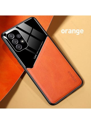 Case Leather Texture Car Magnetic Phone Cover For Samsung Galaxy A73 _Orange - pzsku/Z466B2331B64B59651597Z/45/_/1674158766/22564115-2caa-4663-ab4b-4b3b86b2d495