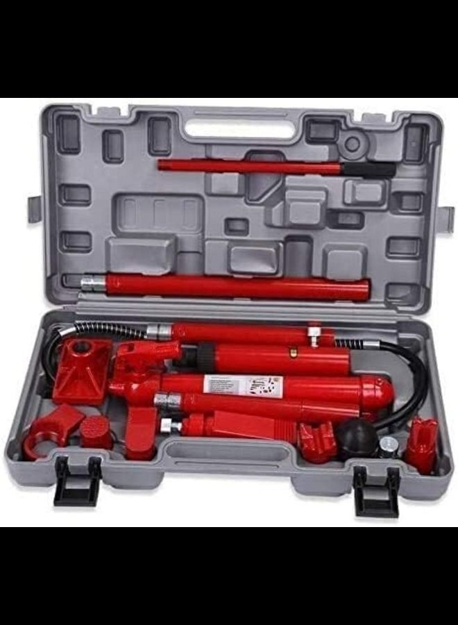 ABBASALI Portable Car Floor Jack 1 Set 10 Ton Hydraulic Power Car Van Jack Body Frame Repair Kit Tools - Image 1