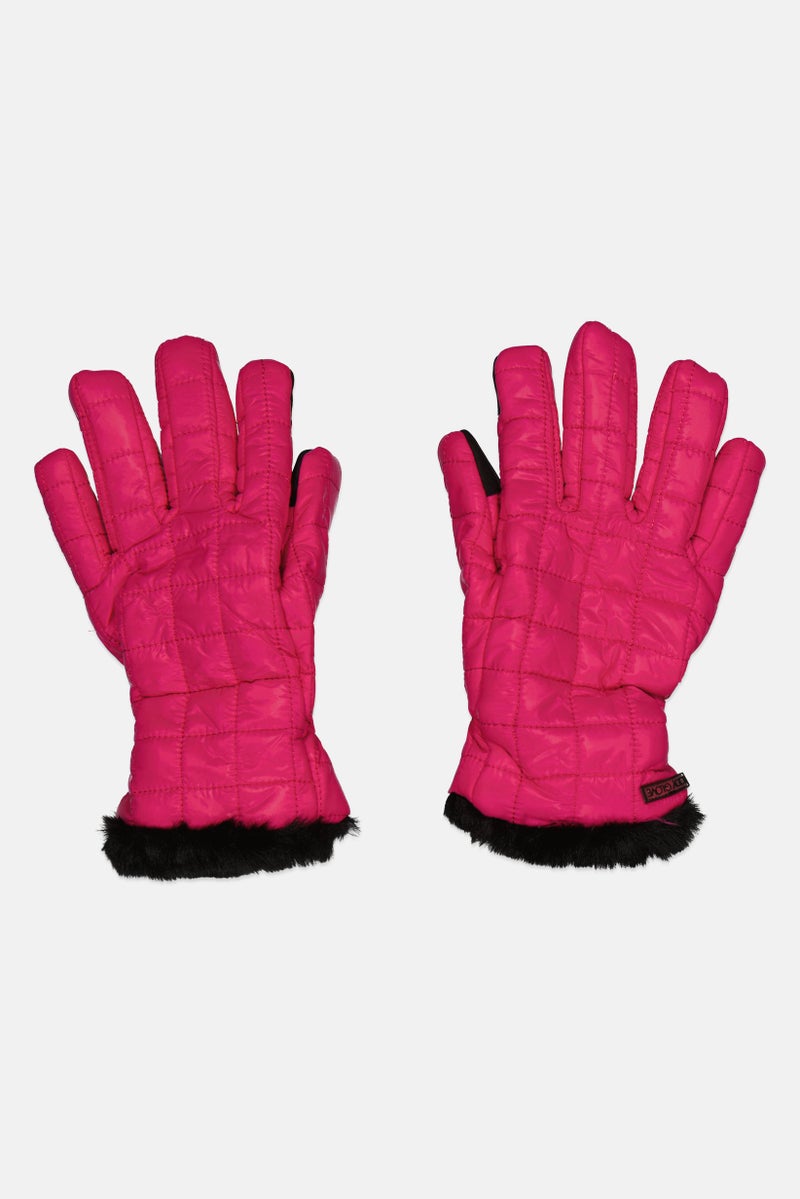 Body Glove Women 1 Pair Quilted Gloves, Light Purple - Image 1