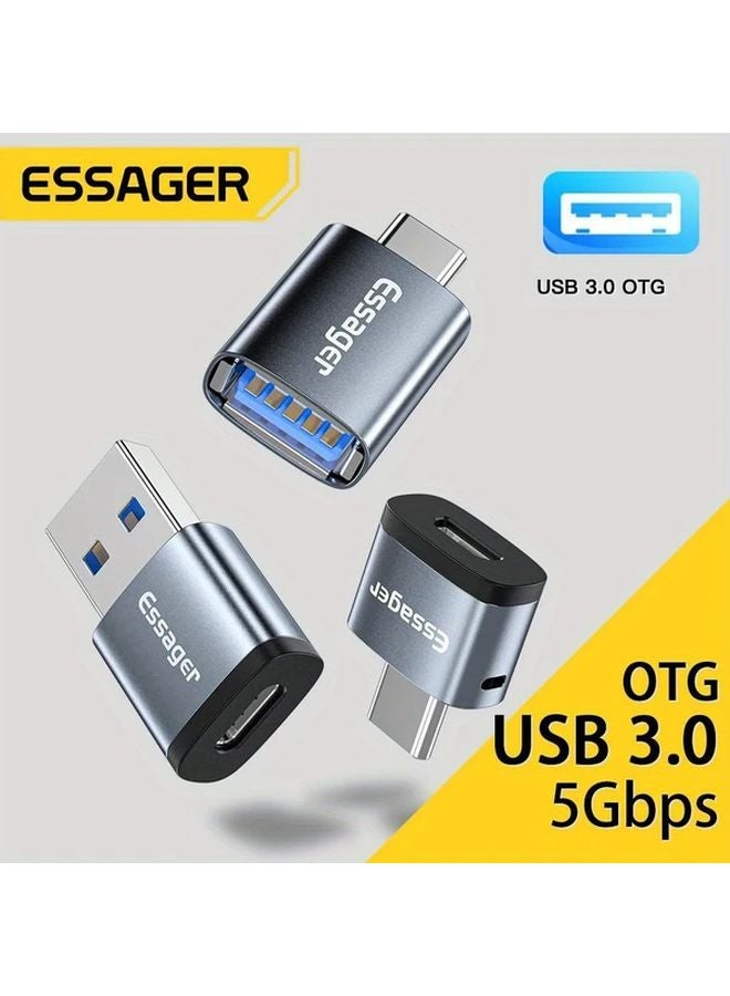 Essager Type C Male To Micro USB OTG Adapter Converter For Xiaomi iOS Macbook - Image 2