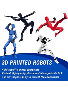 Peachjoy Action Figure Set, 6 Packs T13 Action, 3D Printed Multi-Jointed Movable Action Figure Robot Toy, Full Body Mechanical Doll, Decorations for Game Lovers Kids Adult Gifts (Assembly Completed)  - Image 2