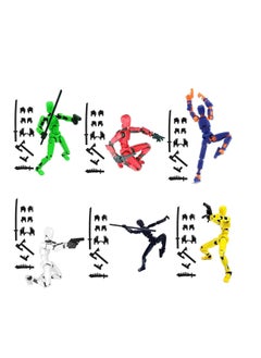 Peachjoy Action Figure Set, 6 Packs T13 Action, 3D Printed Multi-Jointed Movable Action Figure Robot Toy, Full Body Mechanical Doll, Decorations for Game Lovers Kids Adult Gifts (Assembly Completed)  - Image 1