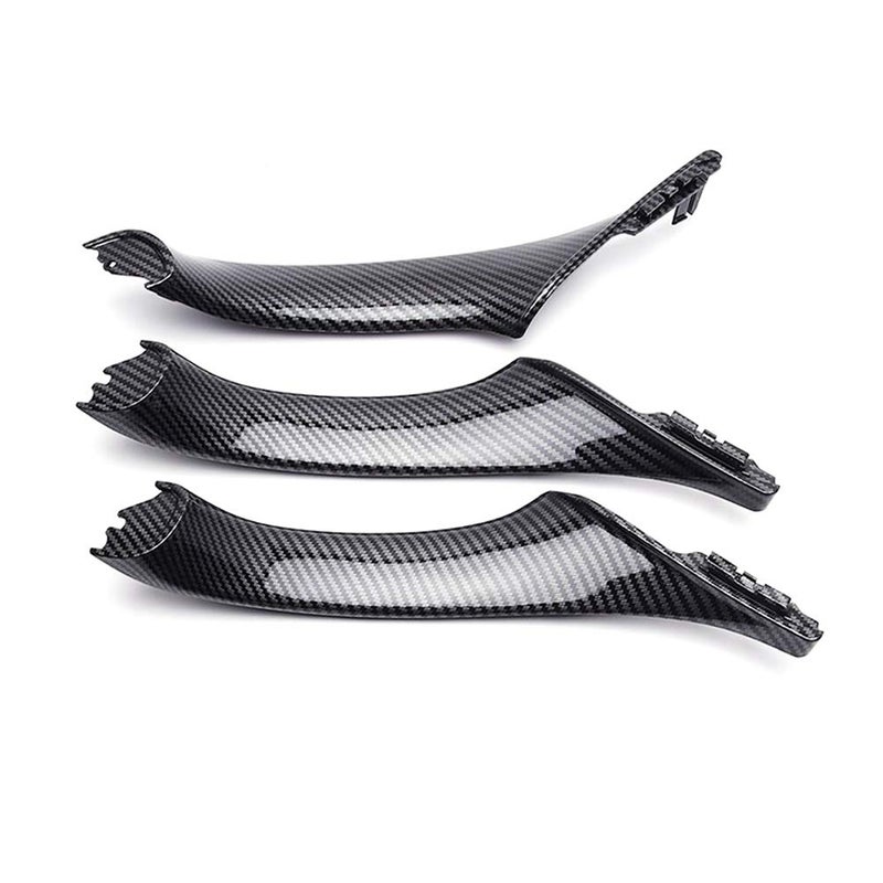QASULER 7pcs Carbon Fiber ABS Car Trim for BMW 5 Series - Image 3