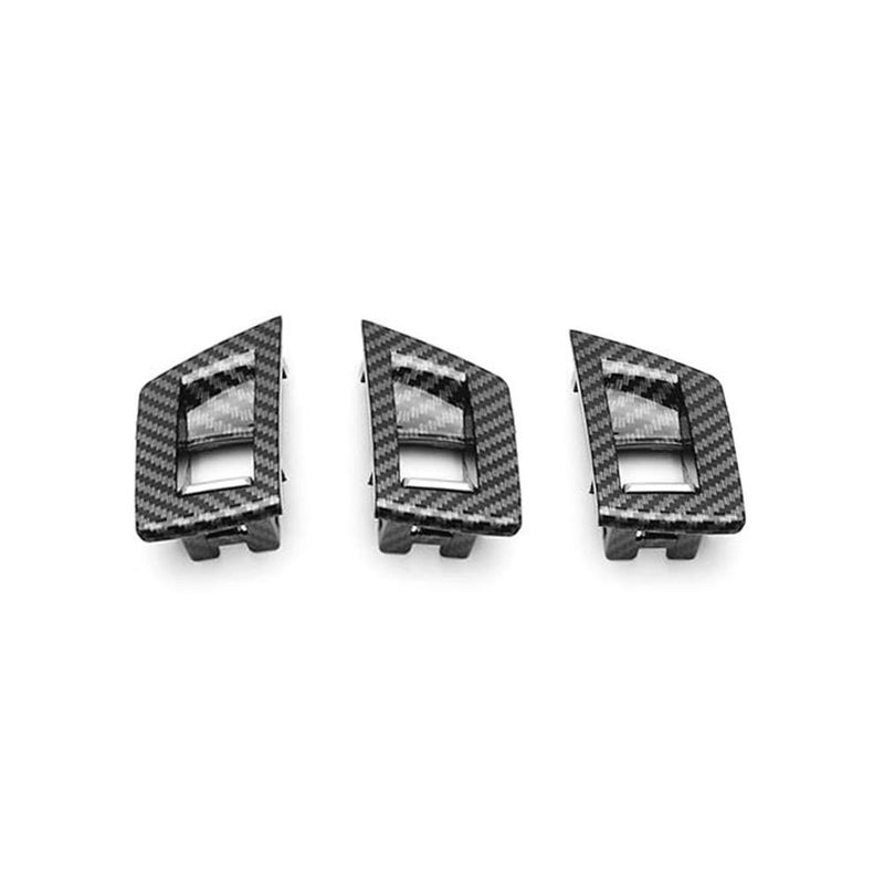 QASULER 7pcs Carbon Fiber ABS Car Trim for BMW 5 Series - Image 4