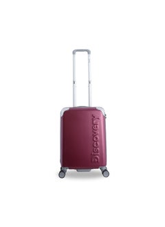 Discovery Discovery Focus ABS Hardside Carry-on Travel Buisness Luggage, Durable Lightweight 4 Double Wheel Trolley Bag, Extra Secure Combination Lock, 20" Suitcase, Small Cabin Trolley - Purple.  - Image 1