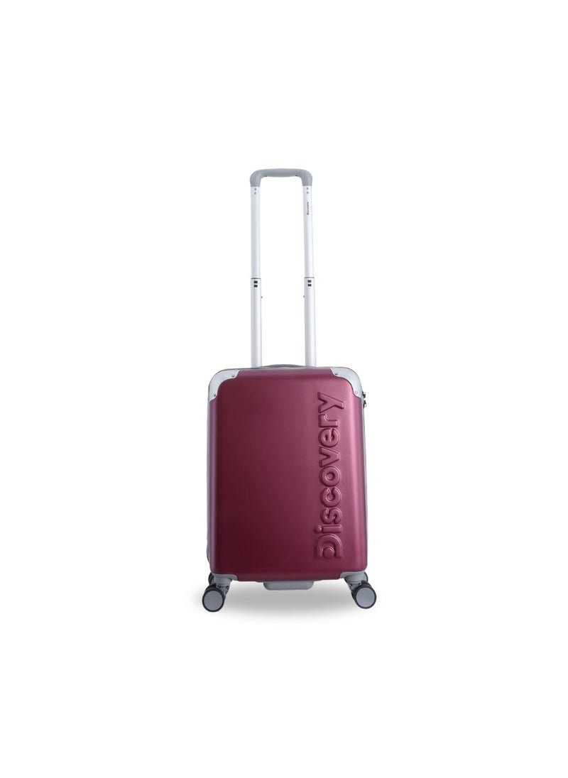 Discovery Discovery Focus ABS Hardside Carry-on Travel Buisness Luggage, Durable Lightweight 4 Double Wheel Trolley Bag, Extra Secure Combination Lock, 20" Suitcase, Small Cabin Trolley - Purple.  - Image 1