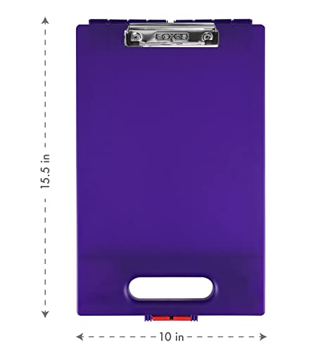 Dexas Clipcase Storage Clipboard with Handle, Set of Two, Purple - Image 2