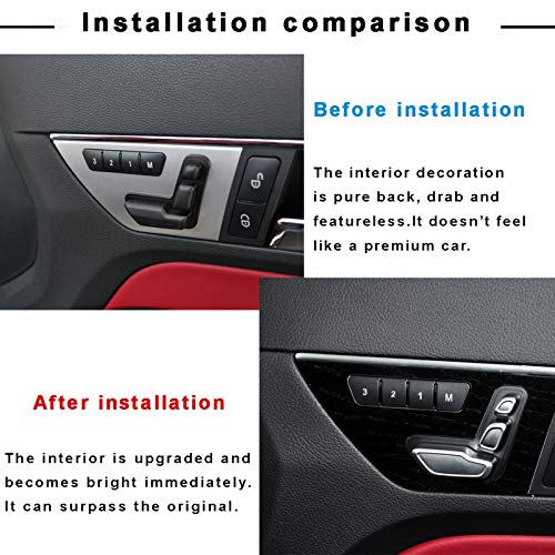 Jaronx for Mercedes Benz Door Seat Adjustment Button Replacement,Seat Switch Adjust Headrest Button for B W246,C W204,E W212,ML W166,CLA W117,GLK X204,GL X166 (NOT for 2015+) - Image 2