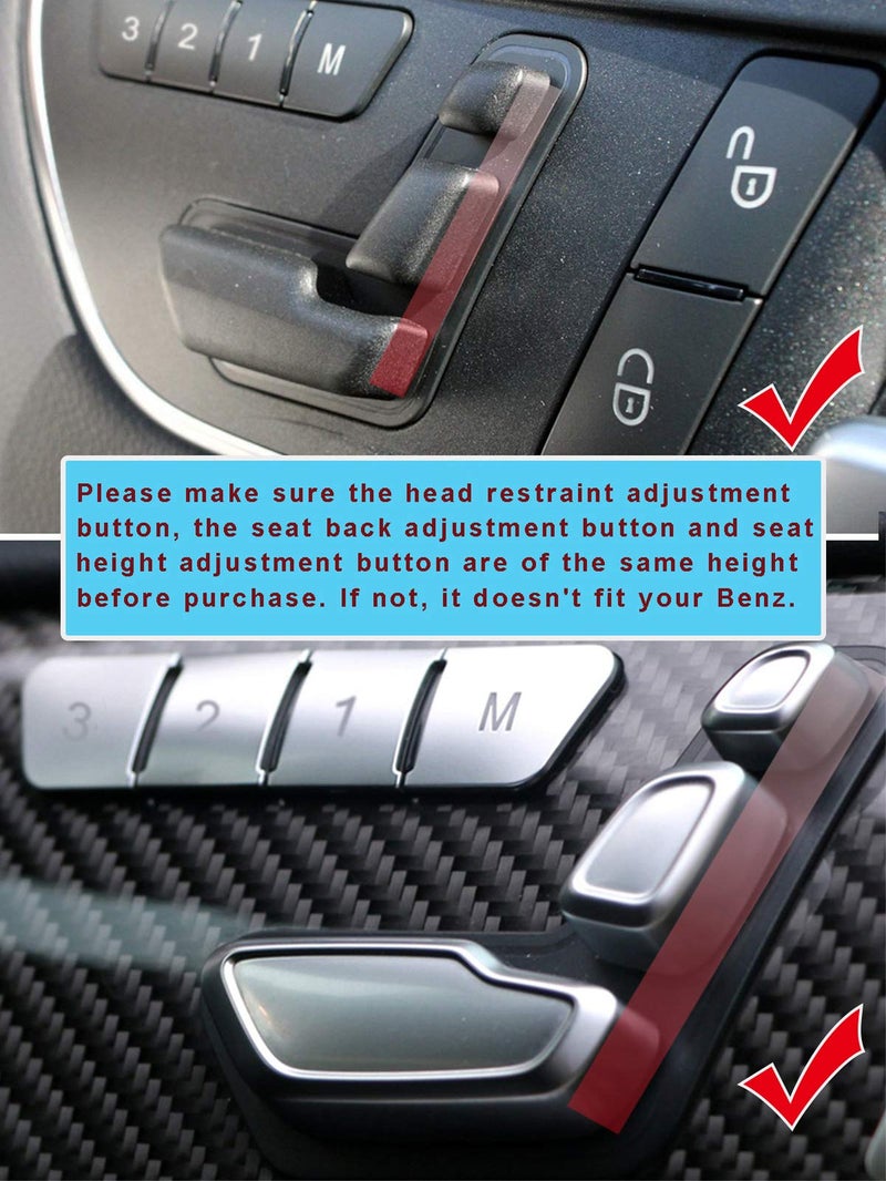 Jaronx for Mercedes Benz Door Seat Adjustment Button Replacement,Seat Switch Adjust Headrest Button for B W246,C W204,E W212,ML W166,CLA W117,GLK X204,GL X166 (NOT for 2015+) - Image 4