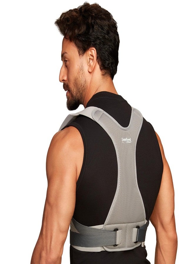 Leeford Ortho Neoprene Posture Corrector Belt for Men & Women, Back Pain Relief | Back Support Belt | Lightweight, Breathable Shoulder Support, Adjustable Size - Extra Large - Image 1