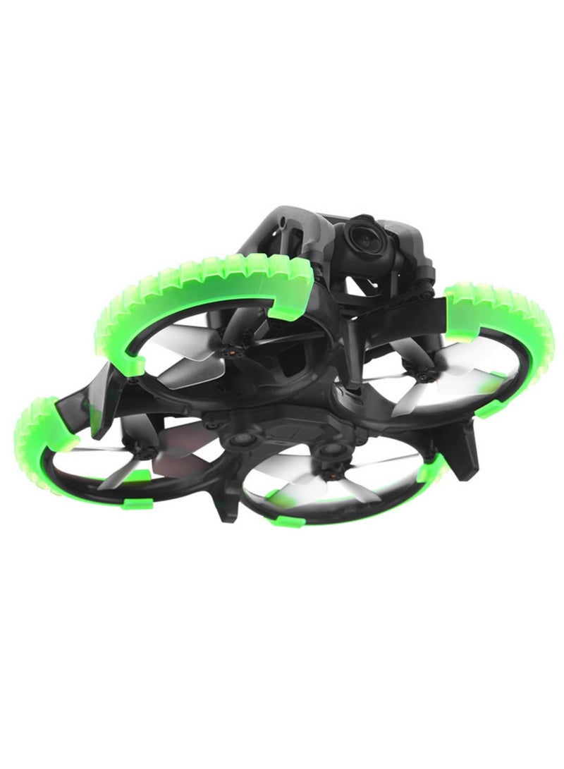 For DJI Avata Propeller Guard Anti Collision Protection Ring Safety Accessories Durable Shock Absorbing Rubber Enhances Flight Safety Easy Install Reinforced with Adhesive Mud Green  - Image 2