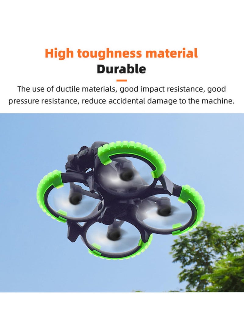 For DJI Avata Propeller Guard Anti Collision Protection Ring Safety Accessories Durable Shock Absorbing Rubber Enhances Flight Safety Easy Install Reinforced with Adhesive Mud Green  - Image 3