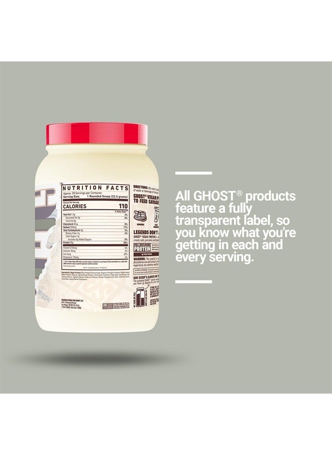 Ghost مسحوق بروتين نباتي، عجينة فطائر - 2 رطل، 20 جرامًا من البروتين - بروتين البازلاء واليقطين العضوي النباتي - مشروبات ما بعد التمرين والتغذية والعصائر والمخبوزات - خالية من الصويا والغلوتين  - Image 4