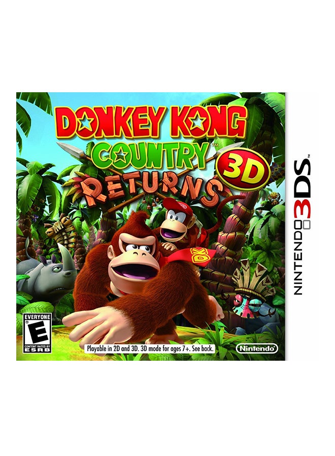 Nintendo Donkey Kong Country Returns 3D (Intl Version) - Arcade & Platform - nintendo_3ds - Image 1