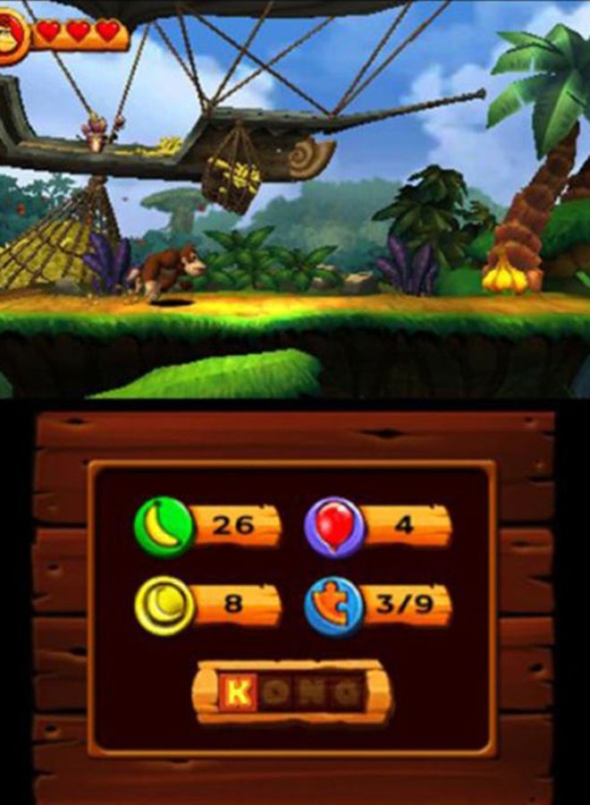 Nintendo Donkey Kong Country Returns 3D (Intl Version) - Arcade & Platform - nintendo_3ds - Image 2