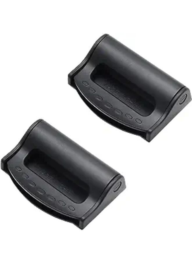 2 Pieces Car Seat Belt Adjusters Strap Positioner Locking Clips - Image 1