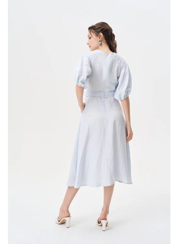 Tenda Twist Front Midi Dress