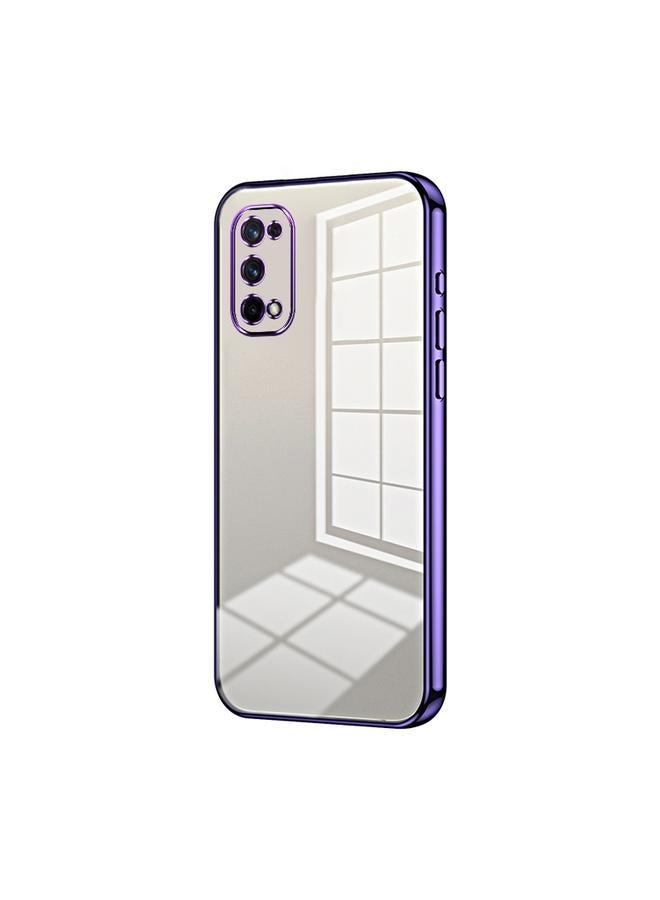 The Bros Case For Realme X7 / Q2 Pro Transparent Plating Fine Hole Phone Case