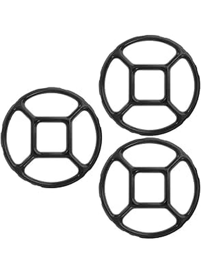 Enameled Cast Iron Wok Rack 3PCS Non Cooking Support Rack Stable Heat Distribution - Image 1