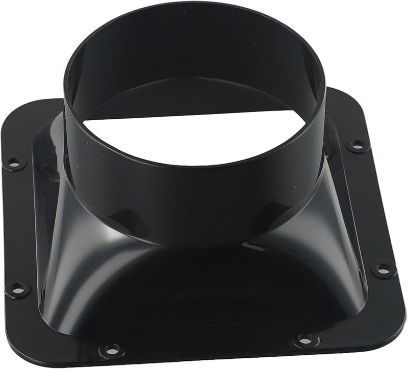 Black ABS Wall Flange Connector 100mm Size For Air Inlet And Outlet Duct - Image 4