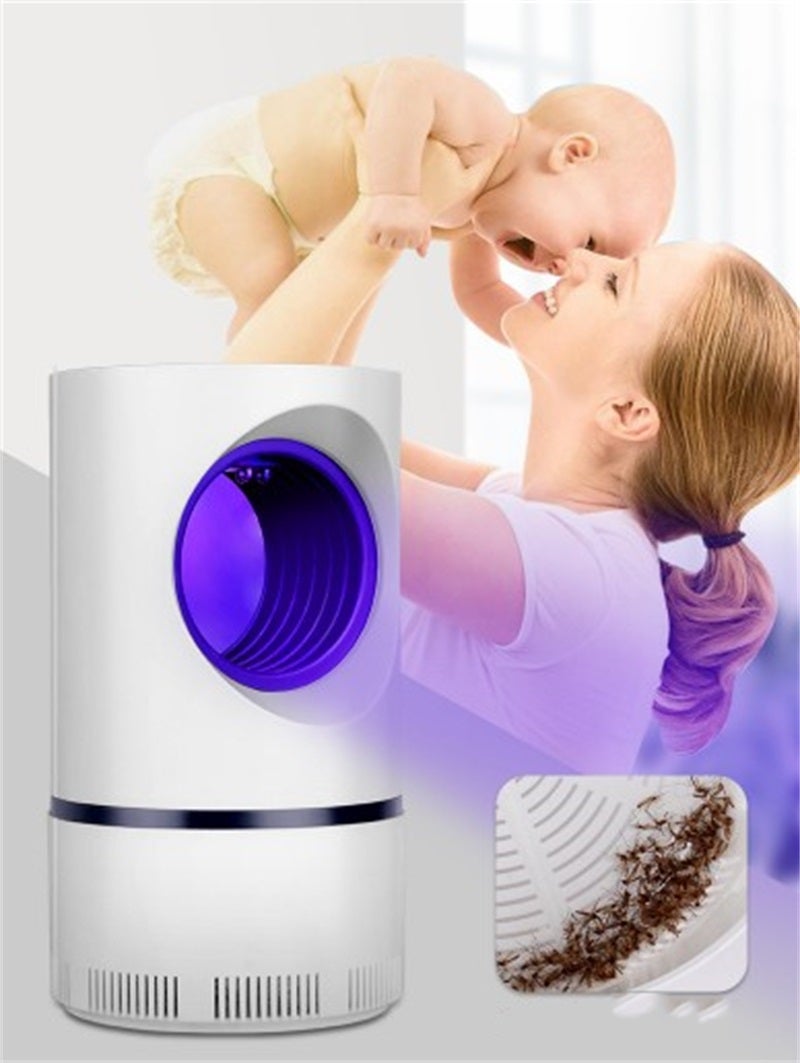 Summer Intelligent Household Bedroom Light Wave Mosquito-killing Lamp  White - Image 5