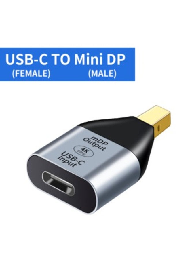 محول من النوع c إلى Hdtv لنقل الفيديو عالي الدقة 4k60hz Vga/mdp/gb/mdp شاشة عرض محول رقمي عالي الوضوح - اللون: الجيل C Revolution MiniDP أنثى تحويل الرأس - Image 3