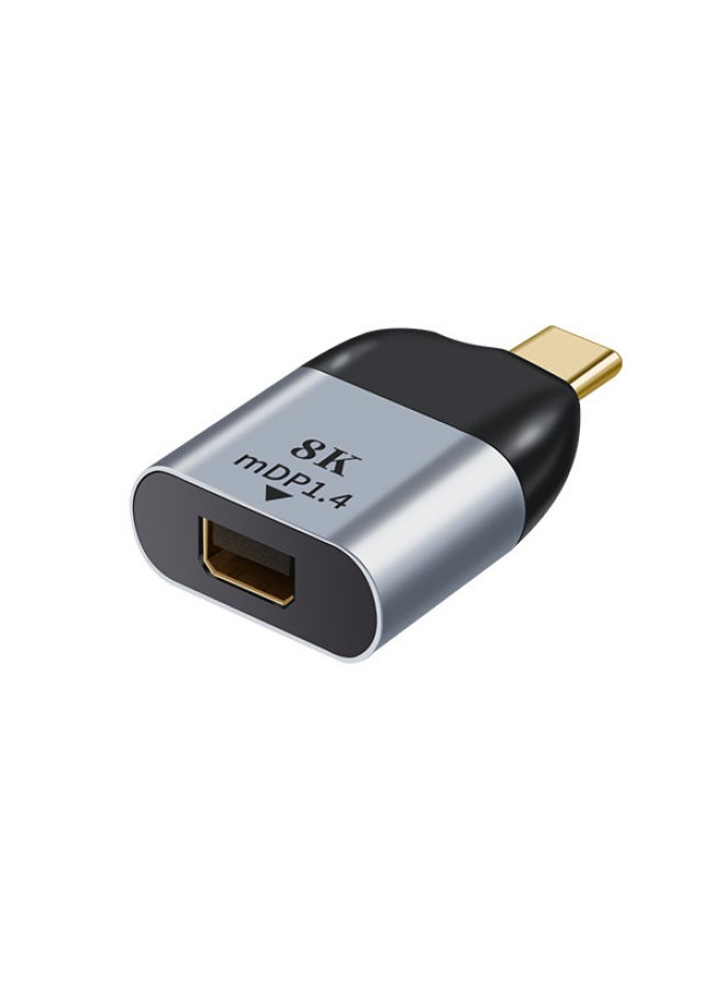 محول من النوع c إلى Hdtv لنقل الفيديو عالي الدقة 4k60hz Vga/mdp/gb/mdp شاشة عرض محول رقمي عالي الوضوح - اللون: الجيل C Revolution MiniDP أنثى تحويل الرأس - Image 1