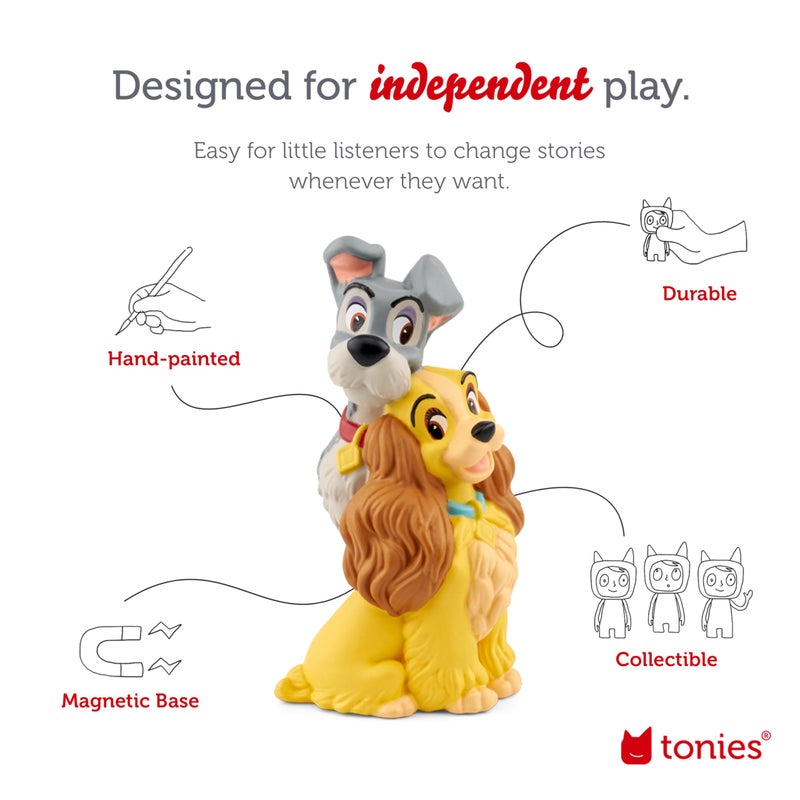 Tonies Lady and The Tramp Audio Toy Figurine from Disney - Image 3