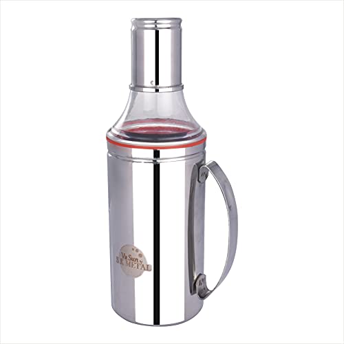 Va Sun Stainless Steel Oil Pourer Oil Dispenser with handle (1000 ml) - Image 1