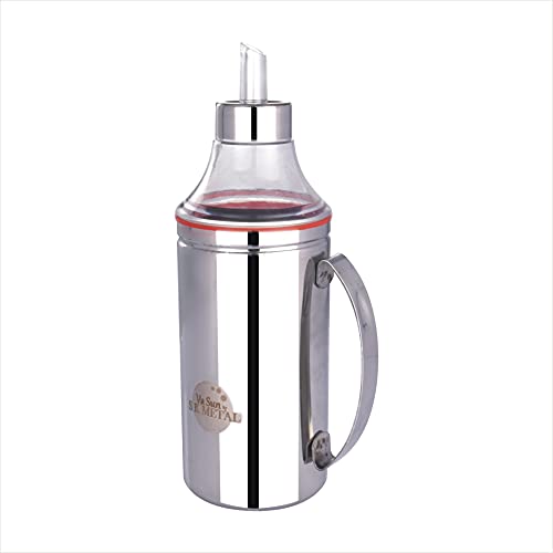 Va Sun Stainless Steel Oil Pourer Oil Dispenser with handle (1000 ml) - Image 2