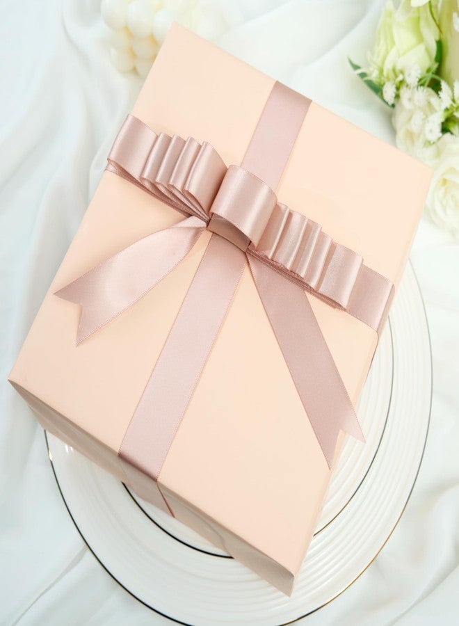 Dindosal Rose Gold Satin Ribbon - 1 Inch, 25 Yards for Wedding Decor, Bridal Bouquets, Crafts, Gift Wrapping & Party Decoration - Image 4