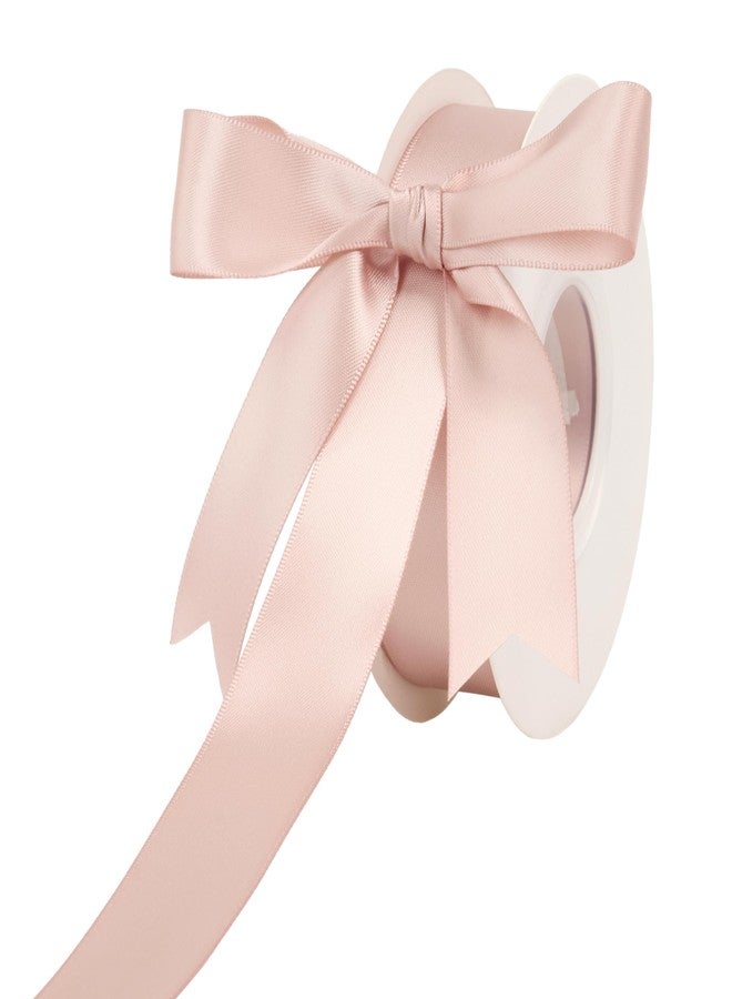 Dindosal Rose Gold Satin Ribbon - 1 Inch, 25 Yards for Wedding Decor, Bridal Bouquets, Crafts, Gift Wrapping & Party Decoration - Image 1