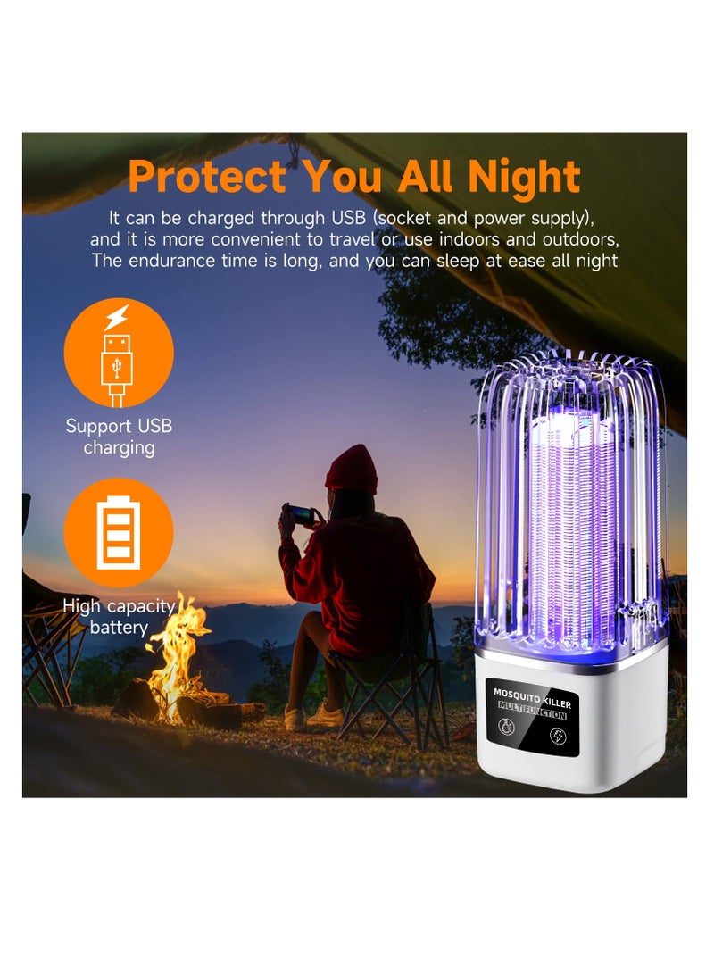 SOLARAE Bug Zapper, Portable Electric Mosquito Zapper with UV Light for Home Kitchen Patio Backyard Camping Outdoor Indoor, Remotely Remote Control Switch Rechargeable - Image 2